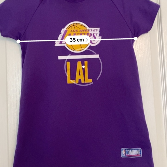 Youth under armour Los Angeles Lakers basketball combine YMD loose heat gear top - Picture 5 of 10